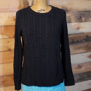 Talbots cable knit cotton sweater